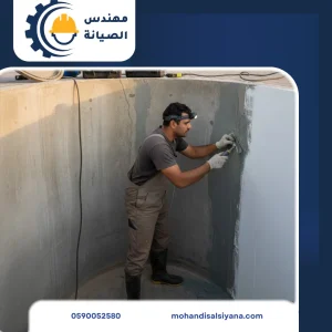 مهندس الصيانة غسيل ولحام وعزل خزانات المياه